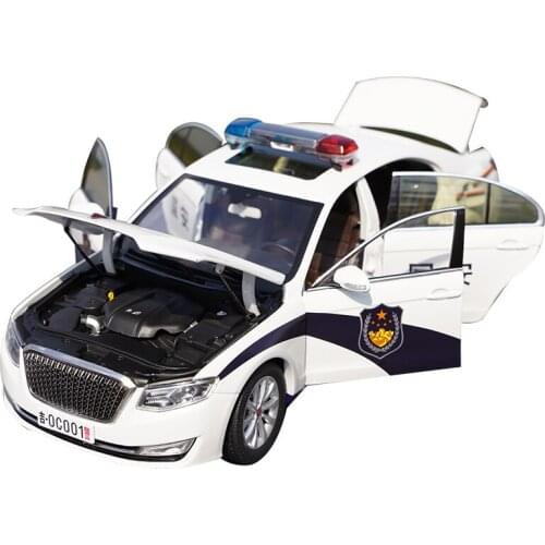 1/18 Alloy die-casting car model 2017 Hongqi H7 review car High-end collection of childrens toys and gifts family display