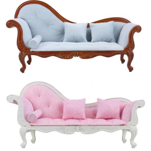 Fashion 1/6 Scale Sofa Couch Furniture for Hot Toys Figures Barbie Blythe BJD Dolls Accessories Decoration Couch, queen chair