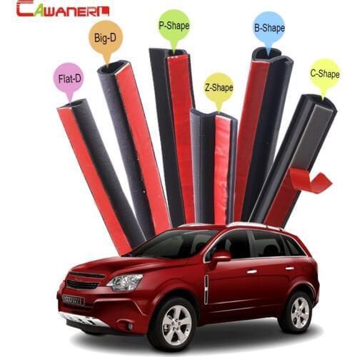 Cawanerl Rubber Car Sealing Strip Kit Weatherstrip Seal Edge Trim For Chevrolet Blazer Captiva Trailblazer Spin Tracker