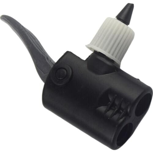 Pump Dual Head Schrader Adaptor Converter Foot Pump Inflator Nozzle Part