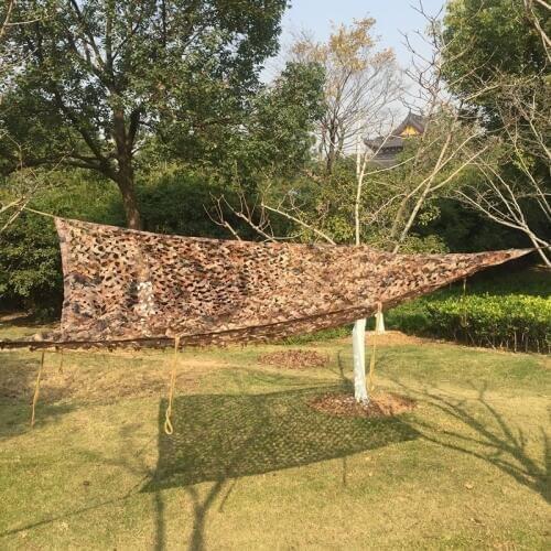 Outdoor Desert Camouflage Net Park Party BBQ Fishing Hunting Shading Tactical Military Snipers Hidden Net Car Tent Sun Sunshade