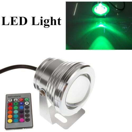 7 Colors 10W 12V Underwater Fountain Light Swimming Pool Pond Fish Tank Aquarium LED IP68 Waterproof car light