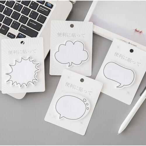 30 Sheets Simple Creative Post Self Stick Notes Self-adhesive Sticky Notes Cute Notepads Posted Stickers Office Supplies