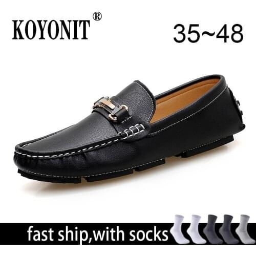 Unisex Genuine Leather Men Casual Shoes Luxury Italian Men Loafers Moccasins Slip On Mens Flats Women Male Driving Dress Shoes