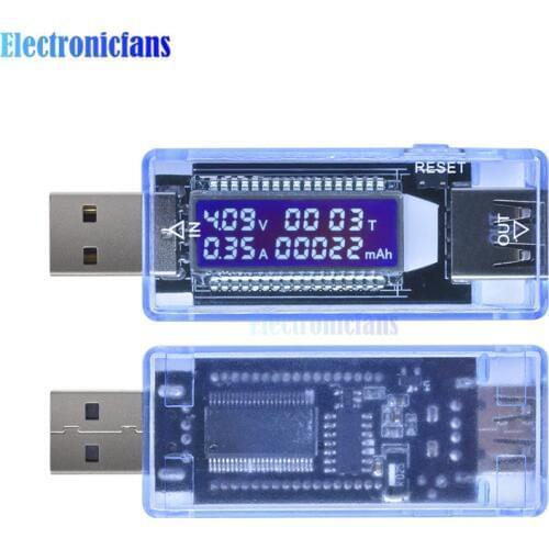 Digital Dispay 3.5-7V USB Tester Current Voltage Charger Capacity Doctor Quick Charge Power Bank Meter Voltmeter