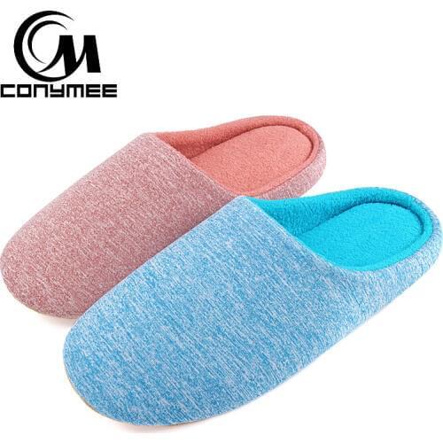 Women Fur Slippers Winter Casual Flats Shoes Big Size Indoor Home Slippers Footwear Soft Plush Female Warm Bedroom Slippers Shoe