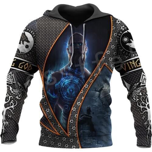 Tessffel Viking God Symbol Tattoo Warriors Pullover NewFashion Long Sleeve Tracksuit 3DPrint Men/Women Zip/Sweatshirt/Hoodies 13