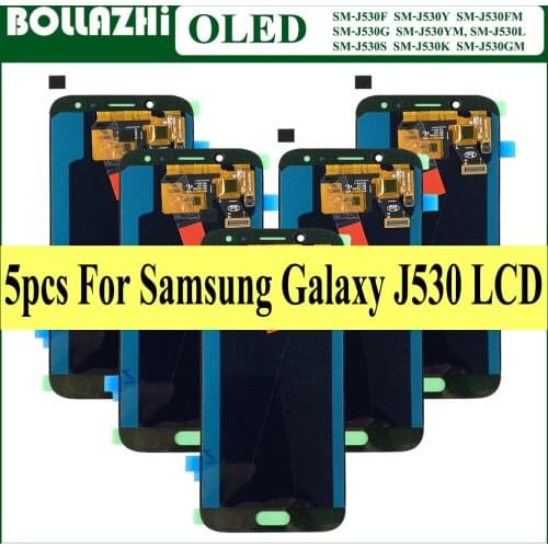 Lot 5 Piece For Samsung Galaxy J5 2017 J530 J530F SM-J530F LCD Display Touch Screen Digitizer Assembly Replacement Parts