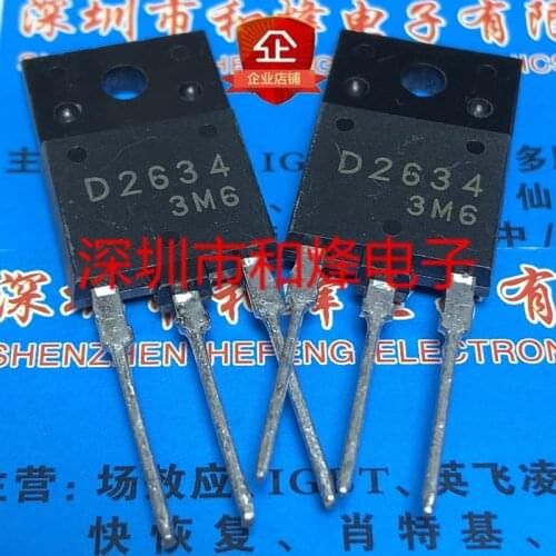 100% New&original D2634 2SD2634 TO-3PF 1500V 8A