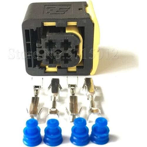 4 Hole 3.5mm 1-1418390-1 Waterproof Automotive Connector Car Electric O2 Oxygen Sensor Sealed Plug