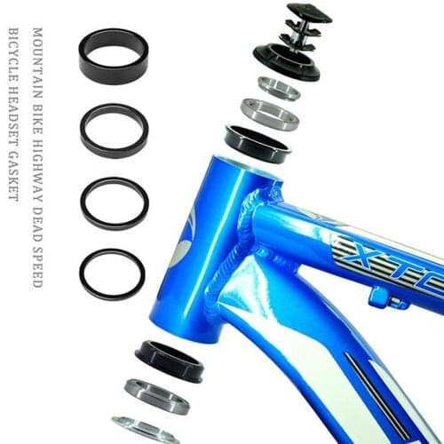 4Pcs/Set Aluminum Alloy Bicycle Headset Stem Spacer Fork Washer Cap For 4 Colors Road MTB Bike Cycling Accessories