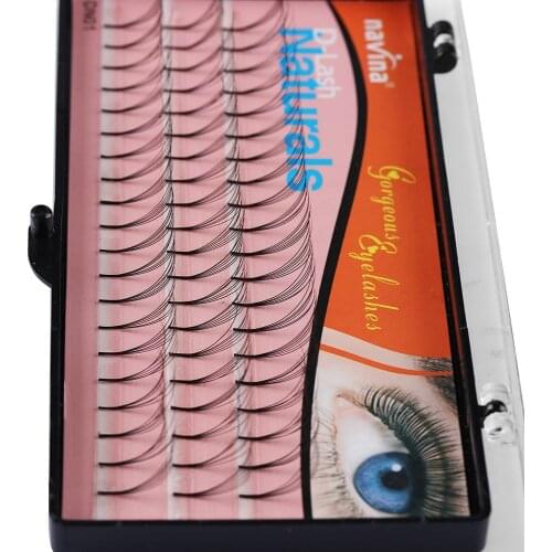60pcs/set 6D Premade Volume Fan Lashes Russia Semi Permanent Eyelash Extension Mink Knot-free Long Black