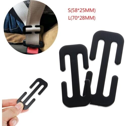 Car Metal Safety Seat Belt Adjuster Automotive Locking Clip Belt Clamp Seat Belts Accessories 58/70MM
