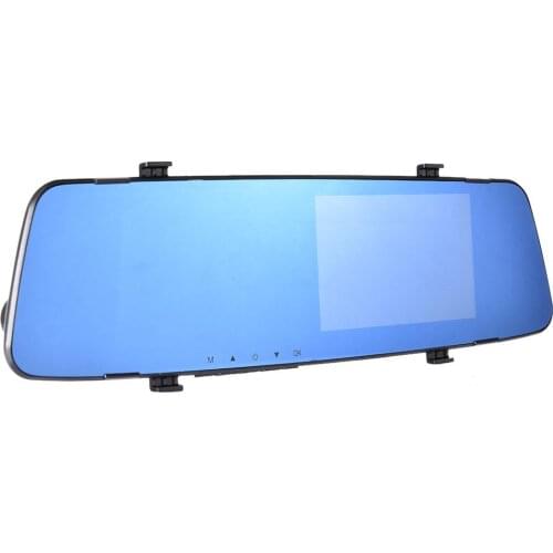 4.3inch HD Car Driving Recorder 140 Degree Angle+Rear Camera&USB&Loop Recording+Motion Detection&AVI+Night Vision Fill Light