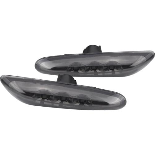 Side Marker Turn Signal LED Light For BMW E82 E88 E60 E61 E90 E91 E92 E93 Smoke