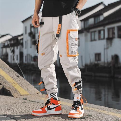 Multi Pockets Cargo Harem Jogger Pants Men Hip Hop Fashion Casual Track Trousers Streetwear Harajuku Hipster Sweatpants