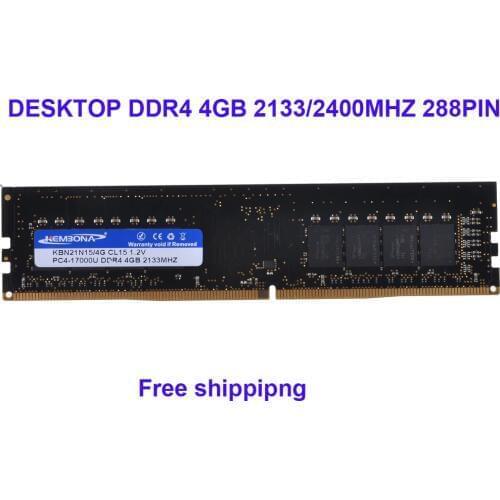 KEMBONA Brand New LONG-DIMM DESKTOP DDR4 4GB 4G 2400mhz 2133mhz 2666mhz desktop ram memoria compatible with for INTEL& for A-M-D