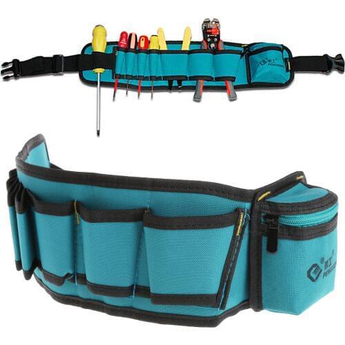 Multi-Pockets Waist Utility Belt Organizer Bag Tool Slot Screwdriver Carry Case