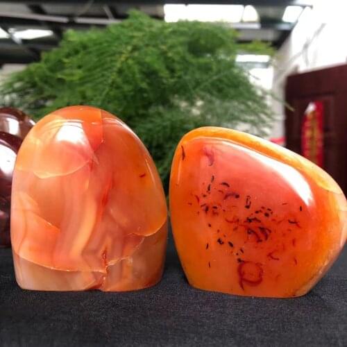 Carnelian Flame Natural Red Agate Quartz Free Form Crystal Decoration Healing Reiki