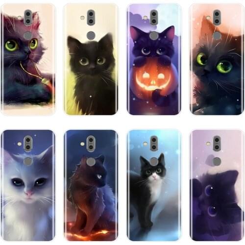 Silicone Phone Case For Nokia 2.1 3.1 5.1 6.1 7.1 Plus Cute Cat Cartoon Soft Back Cover For Nokia 7.1 6.1 5.1 3.1 2.1