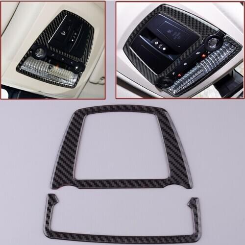 Carbon Fiber Front Reading Light Cover Trim Moulding Styling Fit For BMW 5 Series F10 GT F07 X3 F25 X4 F26