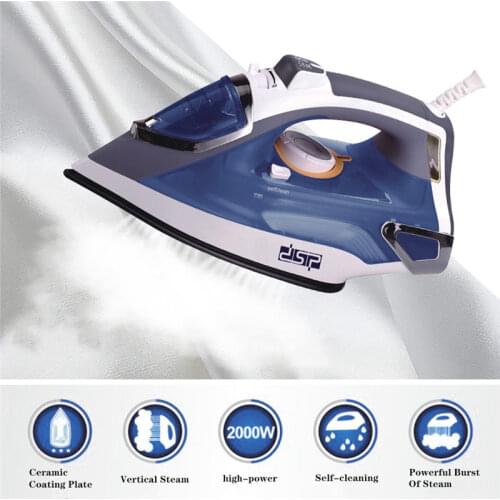 2000w Mini Portable Electric Steam Iron For Clothes Multifunctional Adjustable Ceramic soleplate iron for ironing Sonifer U3