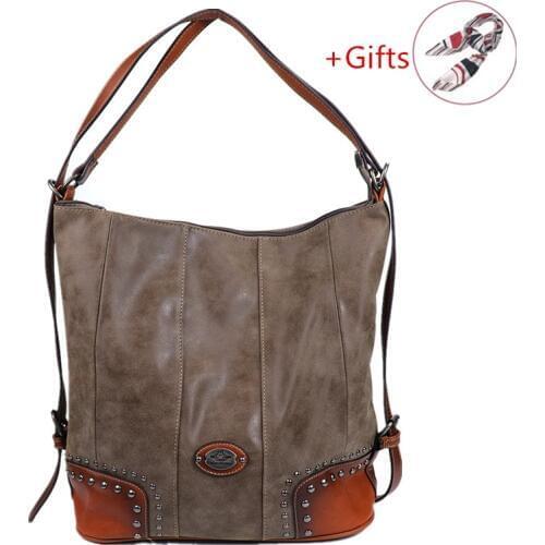 Luxury Large Capacity Women Genuine Leather Shoulder Bag Female Crossbody Messenger Bags Casual Tote Brush Femme Handbag 2019