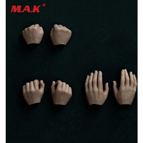 1:6 3 Pairs/ Set Pairs of the Hand Model Scale Man Hand Model For 12" Male Action Figure Body