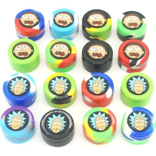 10pcs Silicone Jar 5ml Size Container Storage Box for Oil Wax Jars Dab Kitchen Case Smoking Smoke Herb Tobacco Accessories