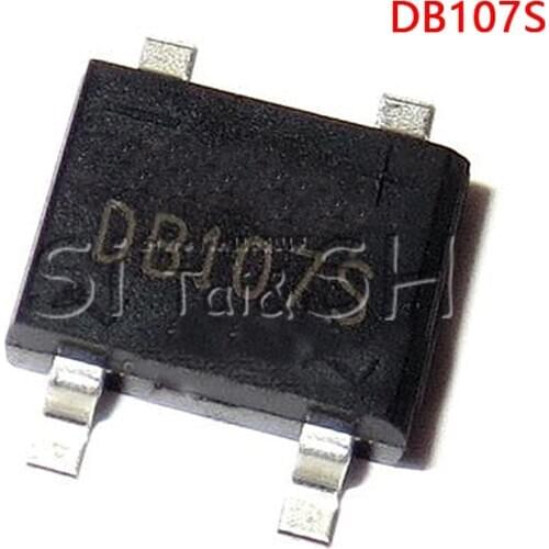 10PCS SMD DB107 DB107S 1A 1000V Single Phases Diode Rectifier Bridge