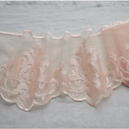 Hot sale Good quality net yarn embroidery lace Lace accessories Cloth art lace 16 cm