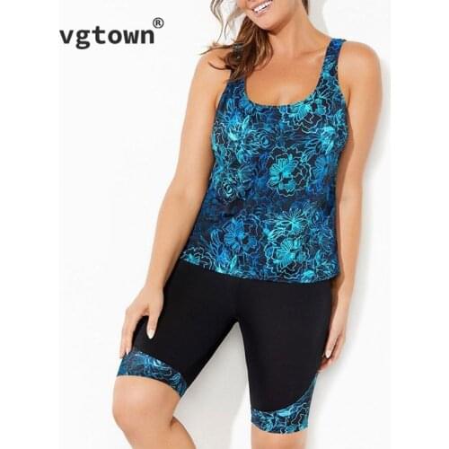 2021 New Rash Guard Women Tankini Plus Size Swimwear two piece Swimsuit tankini Surfing Rshguard swim suit