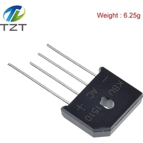5PCS/lot diode bridge retifica KBU1510 DIP KBU-1510 15A 1000V ponte retificador electronica componentes KBU 1510