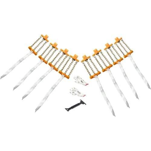 Anti-Skid Car Snow Mud Sand Road Clip-on Tyre Tire Steel Chain Belt 225-285mm