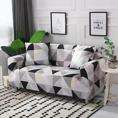 Printed Stretch Slipcovers Sectional Elastic Stretch Sofa Cover For Living Room Couch Cover Armchair Cover Single/Two/Three Seat