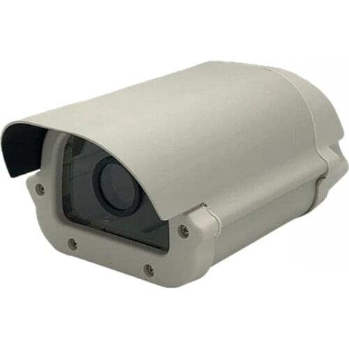 6 Inch Aluminium Alloy Cover Box Surveillance CCTV Camera Housing Case with Lens Cutout Outdoor Waterproof Enclosure Shell