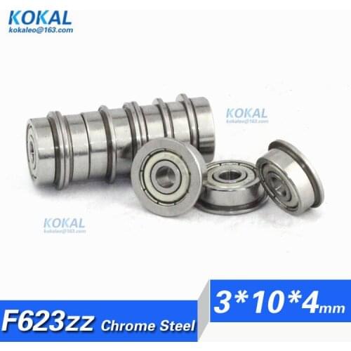 [CMF623ZZ]Free Shipping 10pcs china bearing manufacture flange bushing ball bearing F623zz R-1030ZZ F623 F623-2z 3*10*4mm