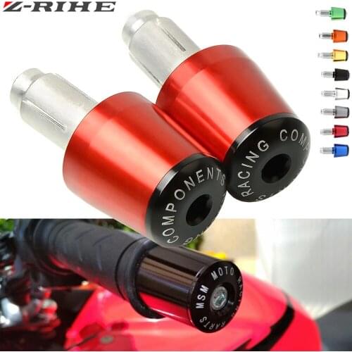 CNC 22MM Handlebar Grips Handle Bar Cap End Plugs For Honda Hornet 600 Cbr 600 F4i Shadow 600 Vt600 Cb 400 Crf 450