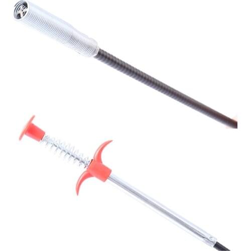 Sewer Pipe Dredging Extractor Flexible Grabber Claw Reacher Tool Drain Clog Remover Cleaning Tool for Sewer Sink Toilet LC