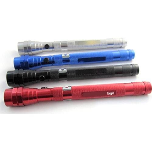 Flexible Flashlight Torch Lamp 3LED 360 Degree LEDs Flashlights Magnetic Head Telescopic Pick Up Tool Torch Lamps Lanterna 0.3W