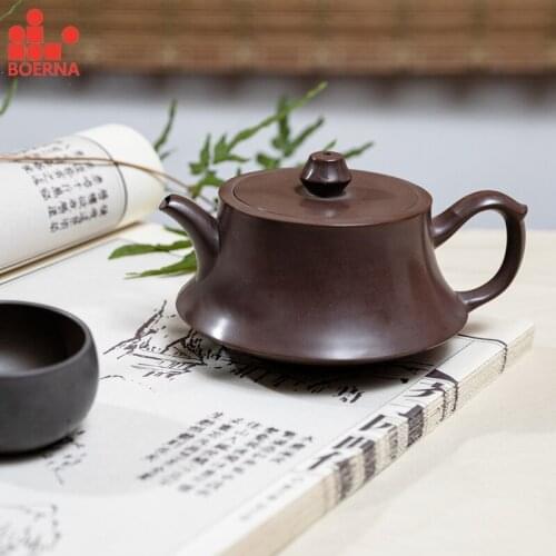 Qinzhou Ceramic nixing tao zijin teapot pu er tea pot for puer green oolong gaba black tea (No yixing clay teapot ) about 200ml
