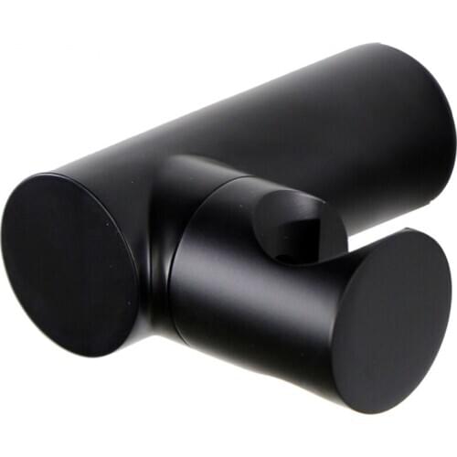 Bathroom Shower Head Bracket Brass Wall-Mounted Black Durable Portable Shower Holder Bath Accessories