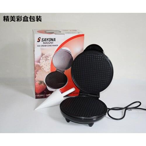 Round Nonstick Electric Stroopwafel Syrup Waffle Maker Baker Machine Stainless