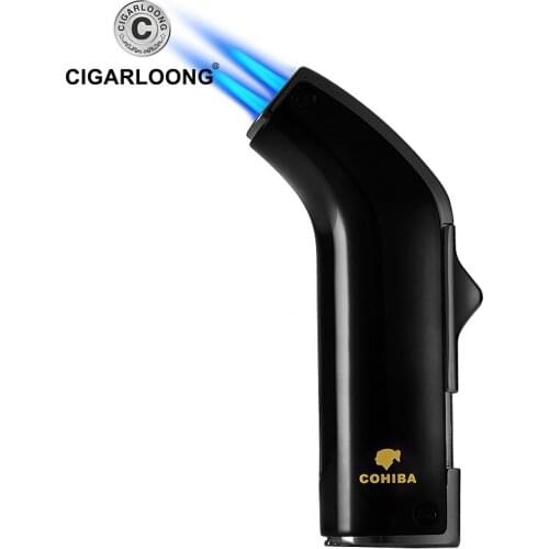 COHIBA Cigarette Windproof Lighters Big firepower jet flame Lighter CH-001 FREE SHIPPING