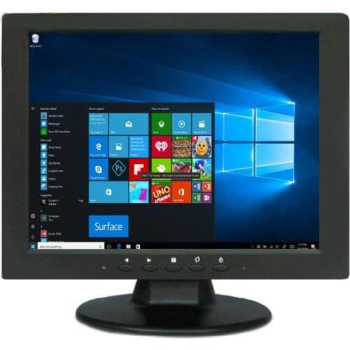 10.4 Inch POS LCD Display with VGA Input, 800 x 600 Cheap Small Lcd Monitor Desktop Monitor with AV/BNC/VGA/HDMI/USB Interface