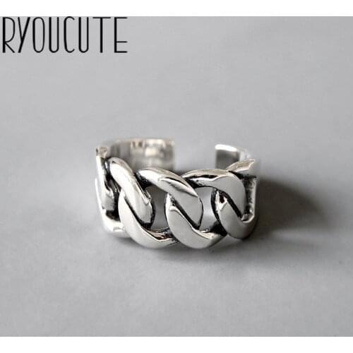 New Charming Big Hollow Chains Finger Ring for Women Vintage Boho Knuckle Party Rings Gothic Punk Jewelry Gifts for Girls