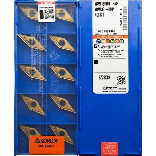 VBMT160404/08-HMP-PC9030/NC3020 Original Stainless Steel Carbide Inserts Lathe Cutter