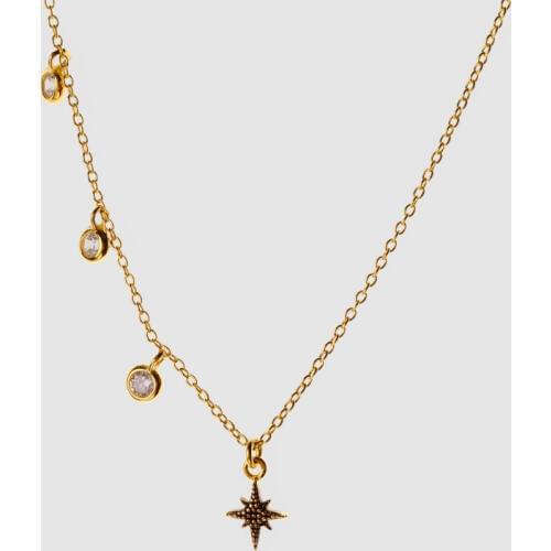Amorita boutique silver925 with gold color asterism Necklaces