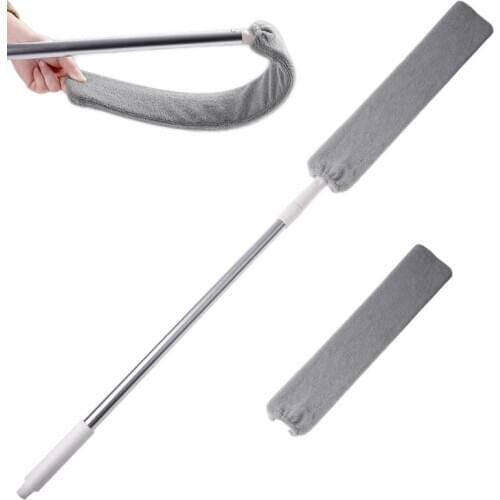 Bedside Dust Brush Flexible Long Handle Mop Household Dusty Microfibre Duster for Sofa Gap Extensible Household Cleaning Tools