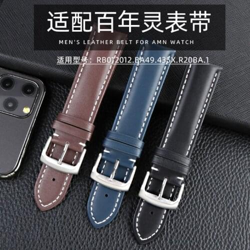 WatchBands For Breitling Watch Band Aviation Timing 1 Series Ab0120 Avengers V17311 Blackbird Leather Watch Strap